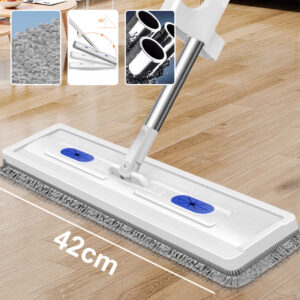 🧼🌀 Upgraded Chenille Flat Mop! 3s Water Absorption + 180° Floor-Hugging. Zero Blind Spots Cleaning 🚀